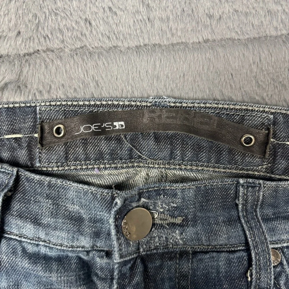 Joes Jeans Rebel Mens 34 Straight Leg Distressed Gradient Blue Denim Made in USA